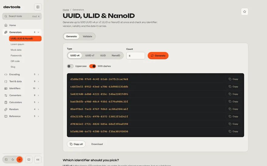 UUID, ULID & NanoID