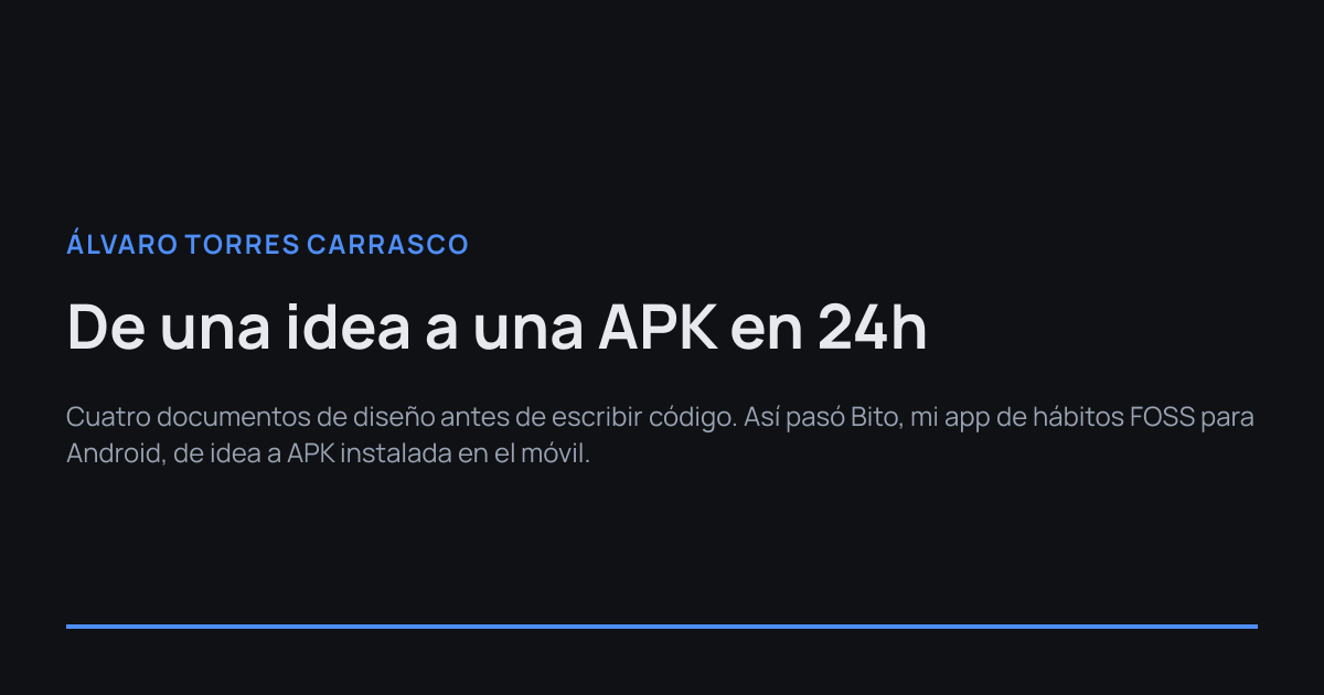 Imagen de portada de De una idea a una APK en 24h